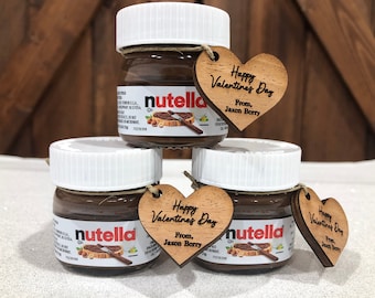 HIM OR HER PERSONALISED VALENTINES NUTELLA LABEL GIFT FOR MAN ...