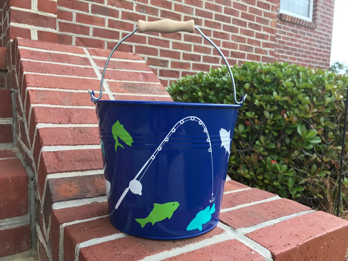 Personalized Easter Bucket Metal Easter Bucket Name Initial Etsy