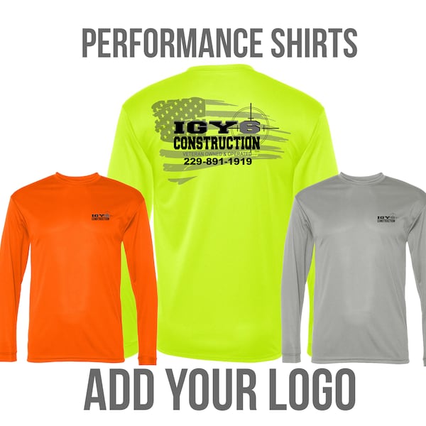 Long Sleeve Safety Shirts with Logo, Bulk Company Shirts, Constructions Shirts, High Visibility Shirts, Business Shirts, Workwear Shirts