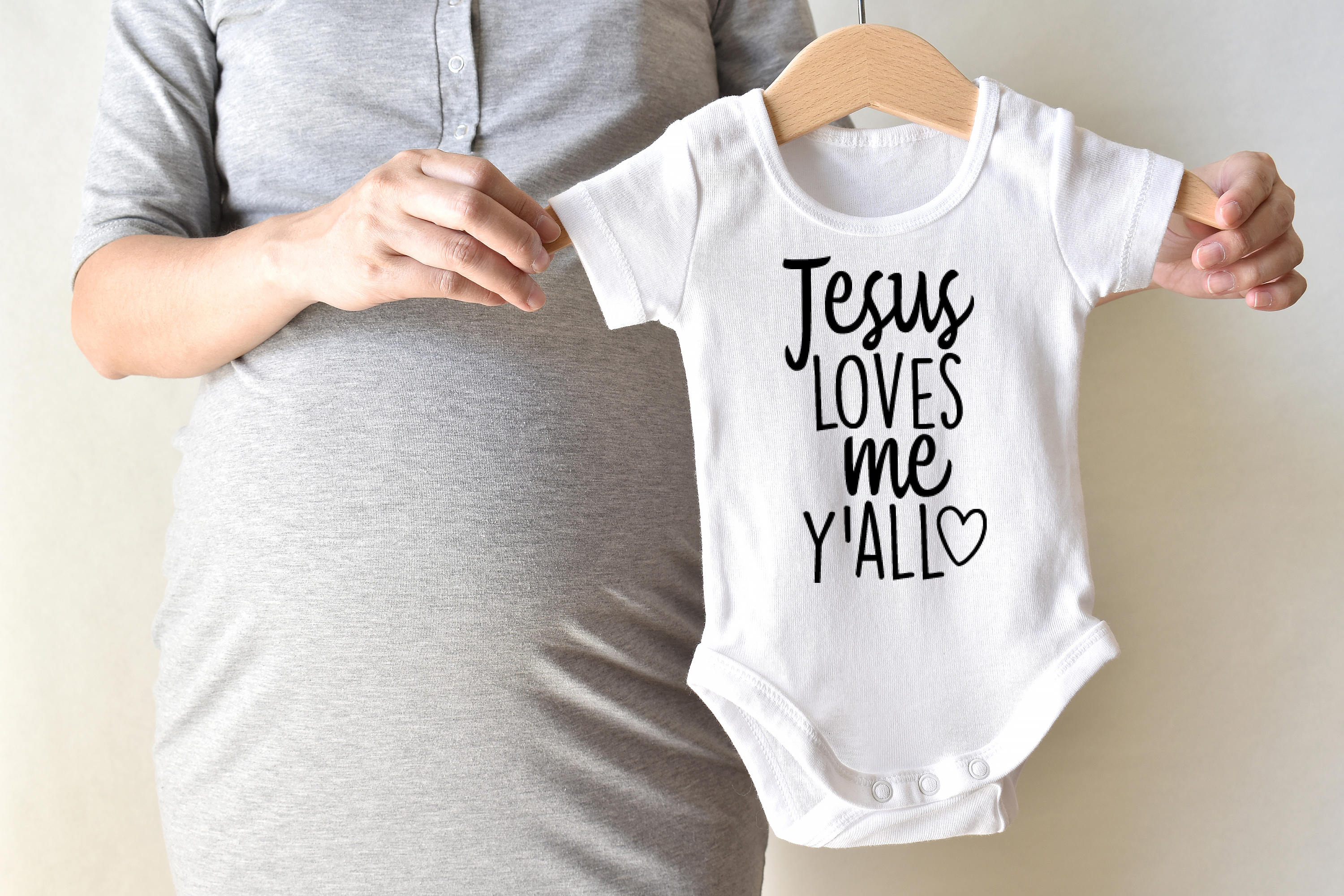 Jesus Loves Me Y All Bodysuit One Piece Creeper Baby Shower