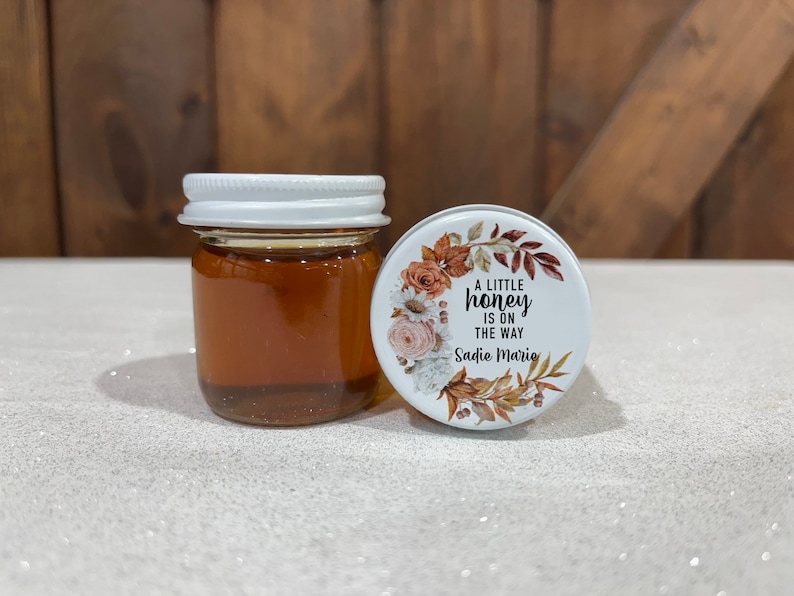 Personalized Wedding Favors, Meant To Bee Honey Jar Favors, Fall Wedding Favors, Personalized Honey Favors Fall, Autumn Wedding Favors image 2