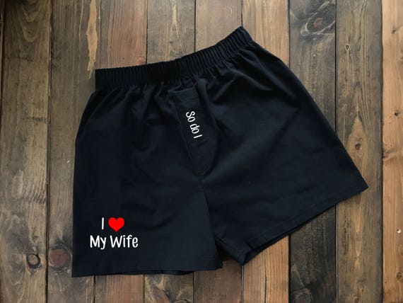 I Love My Wife Boxers - Property Of Boxers - Funny Boxers - Men's Underwear  - Custom Boxers - Men's Boxers - Valentines Day Gift