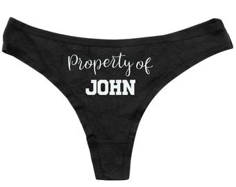 Property of Panties - Funny Panties - Bridal Shower Gift - Funny Underwear - Custom Panties - Bachelorette Gift - Gift for Bride - Panties