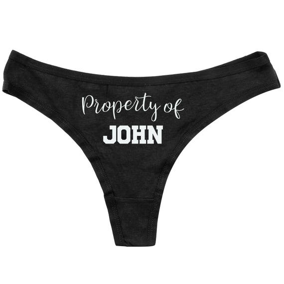 Property of Panties - Funny Panties - Bridal Shower Gift - Funny Underwear  - Custom Panties - Bachelorette Gift - Gift for Bride - Panties