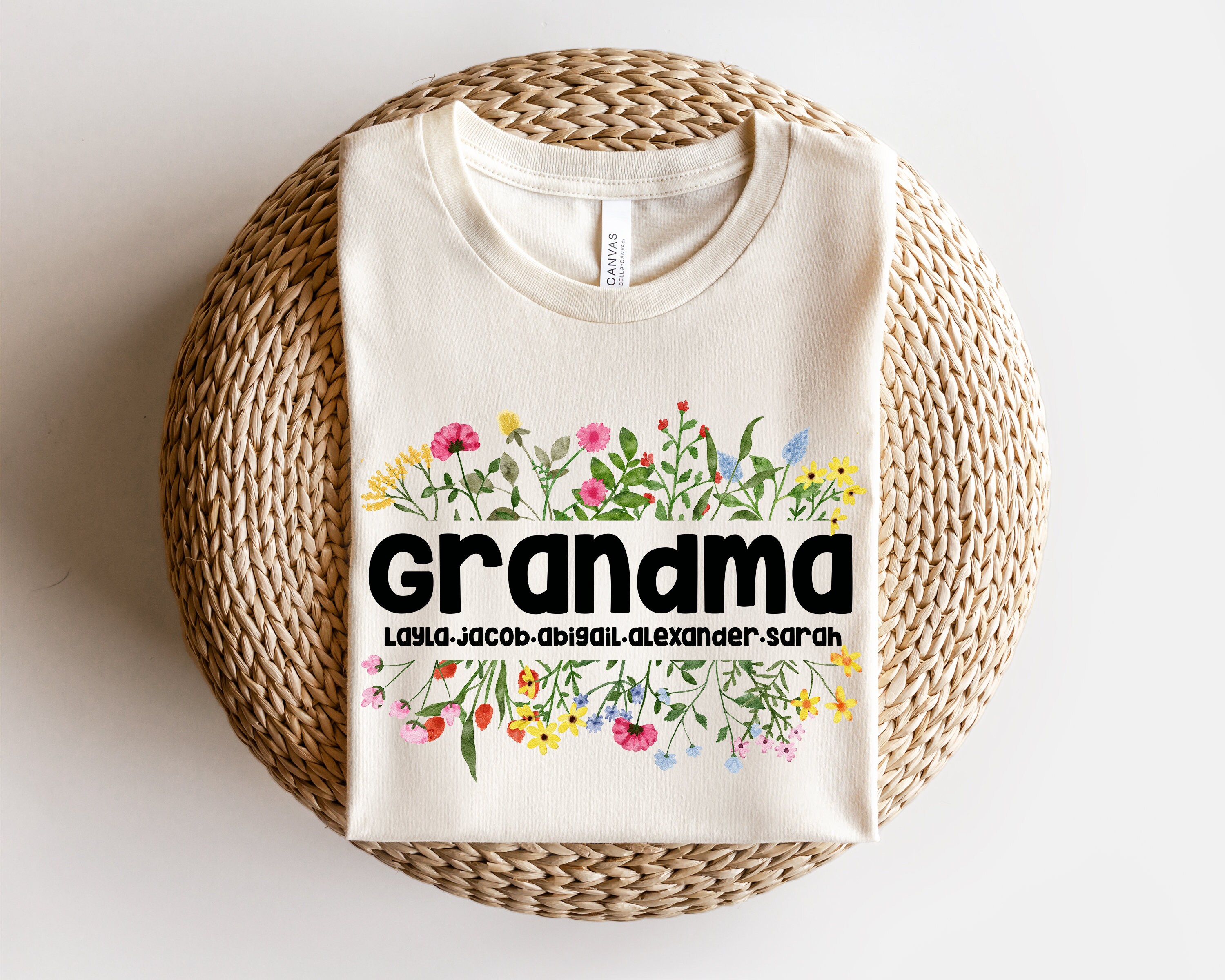 Personalized Shirt for Grandma, Gift for Grandma, Mother's Day