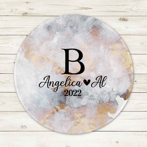 Personalized Wedding Favor, Bulk Wedding Favors, Acrylic Coaster Disc, Personalized Coaster, Save The Date Favor, Custom Wedding Favors image 2