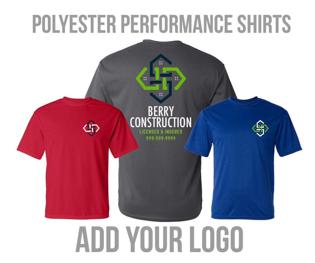 Shirts With Logo, Bulk Company Shirts, Custom Logo Shirts, Polyester Shirts, Business Shirts for