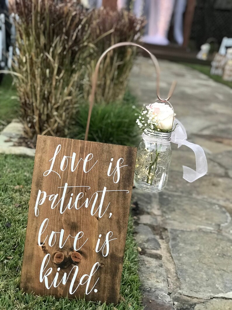 Set of 10 Wedding Aisle Signs Wedding Aisle Decor Love is Etsy