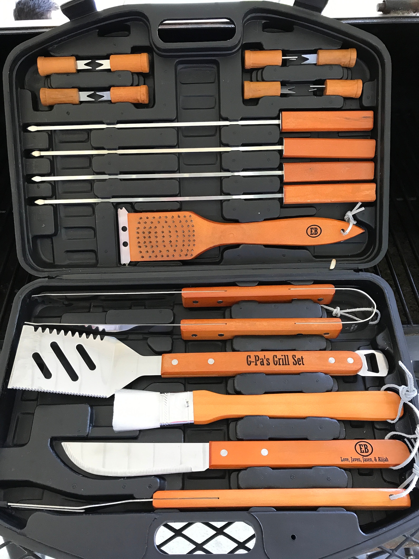 Personalized Grill Set Grill Tools Grilling Gifts Etsy