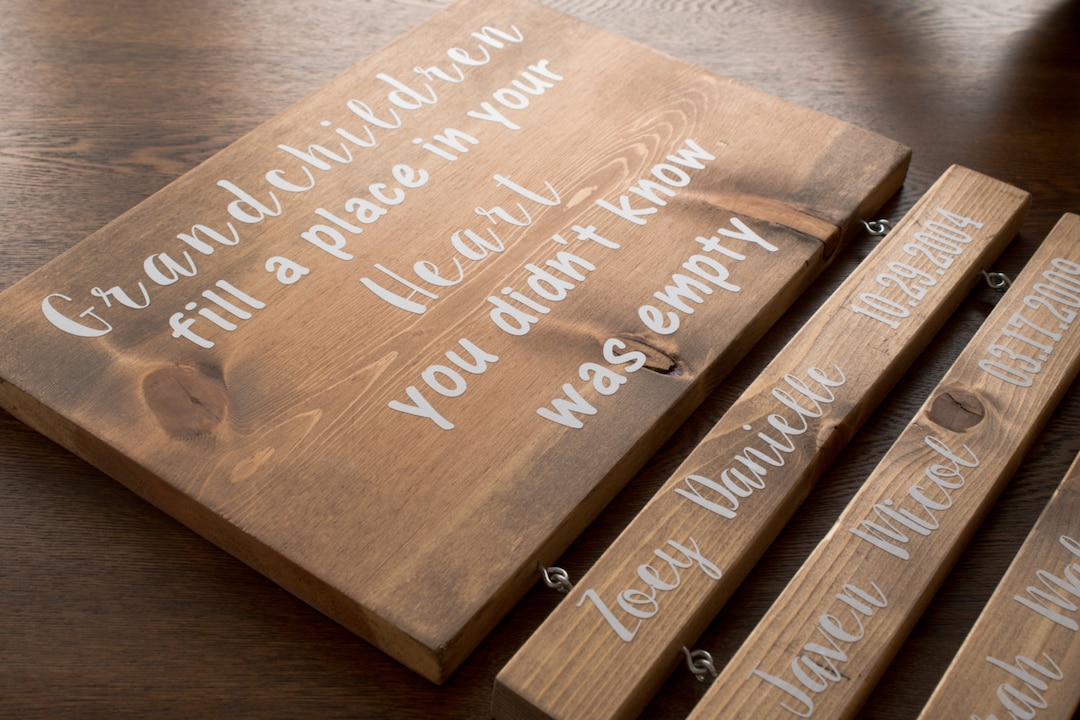 Additional Name Boards for Custom Made Grandparents Signs - Etsy