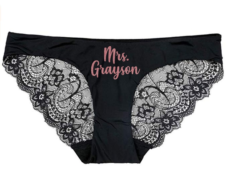 Personalized Panties Bridal Panties Bridal Shower Gift Etsy