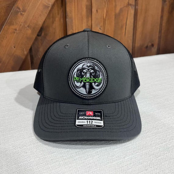 Business Hats Custom Business Bulk Logo Hats Full Color Faux Leather Patch Richardson 112 Hats Custom Company Hats UV Printed Patches Hats