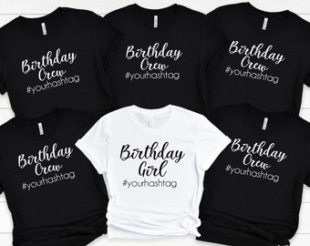 Personalized Birthday Shirt, Birthday Crew Shirts, Birthday Party Shirts, Adult Birthday Shirts, Woman's Birthday, Custom Birthday Tshirts