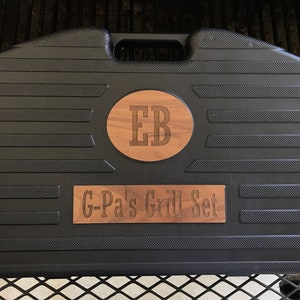 Personalized Grill Set Grill Tools Grilling Gifts Grilling Set BBQ Grill Set Engraved Grill Set Gift for Him Grill Set BBQ afbeelding 2