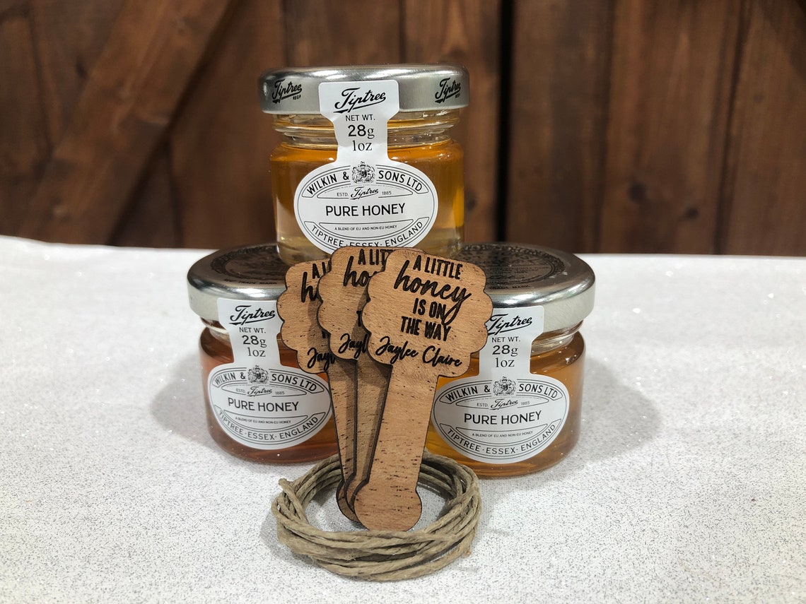 DIY Baby Shower Favor Kit Honey Jar Baby Shower Favor Etsy