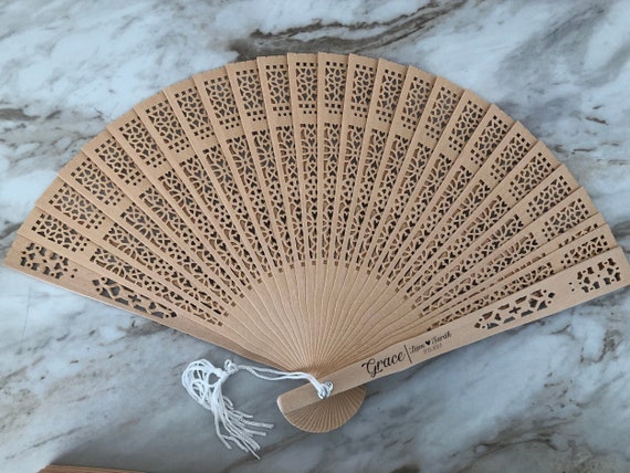 TwoJaysCreative Personalized Wedding Fans, Engraved Wedding Fans, Personalized Wedding Favors, Custom Wedding Fans, Fans for Guests, Fan Party Favors
