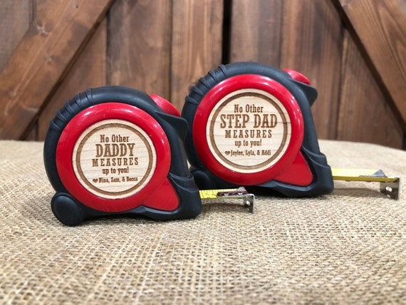 Step Dad Gift, Bonus Dad Gift, Custom Father's Day Git for Step Day, Gift  for Dad, Measuring Tape, Gift for Step Dad From Kids, Tape Measure 