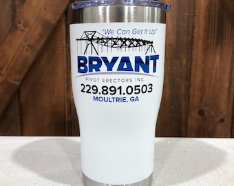 Personalized Company Logo Tumbler, Stainless Steel 20oz Cup