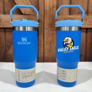 Custom Stanley Ice Flow Sports Team Tumbler Water Bottle Stanley Tumbler School Logo Stanley Tumbler Players Tumblers with Name