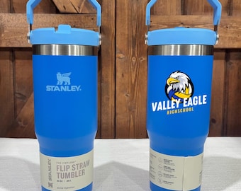Custom Stanley Ice Flow Sports Team Tumbler Water Bottle Stanley Tumbler School Logo Stanley Tumbler Players Tumblers with Name