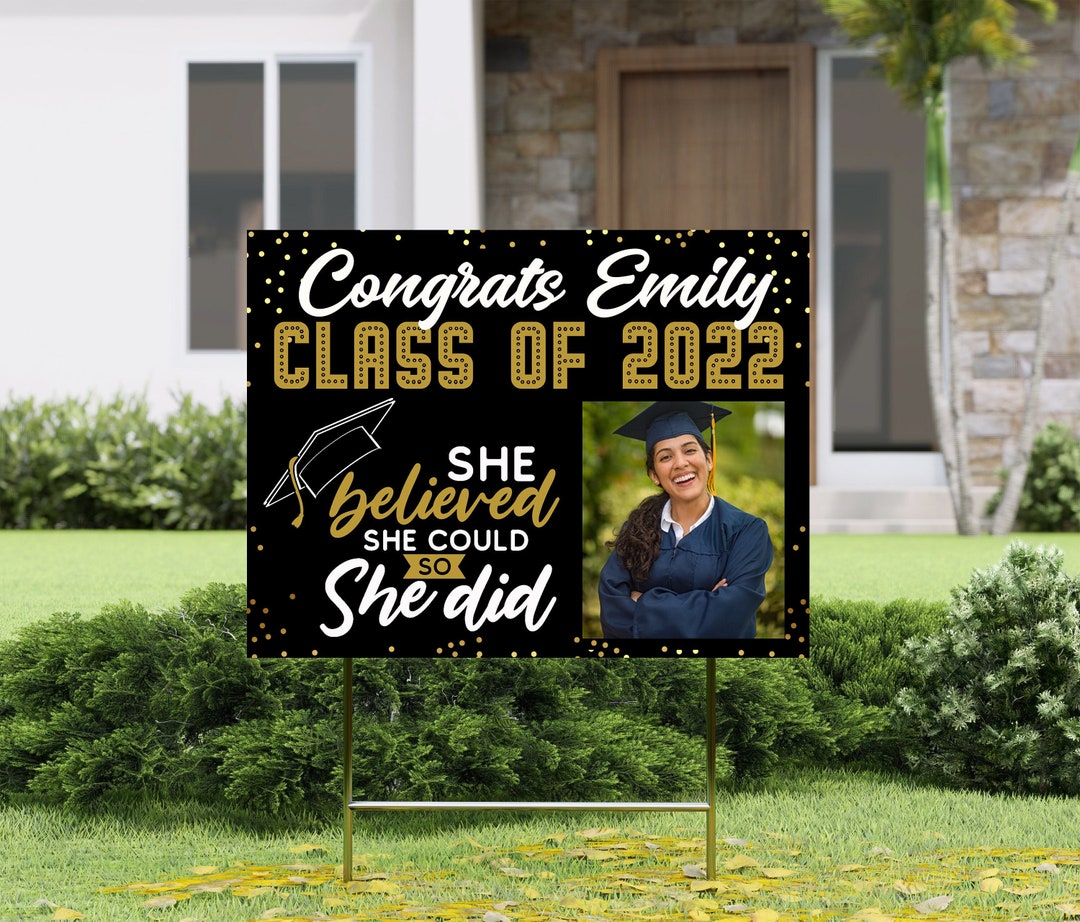 Graduation 2022 Yard Sign, Senior Class of 2022 Yard Sign, Graduation