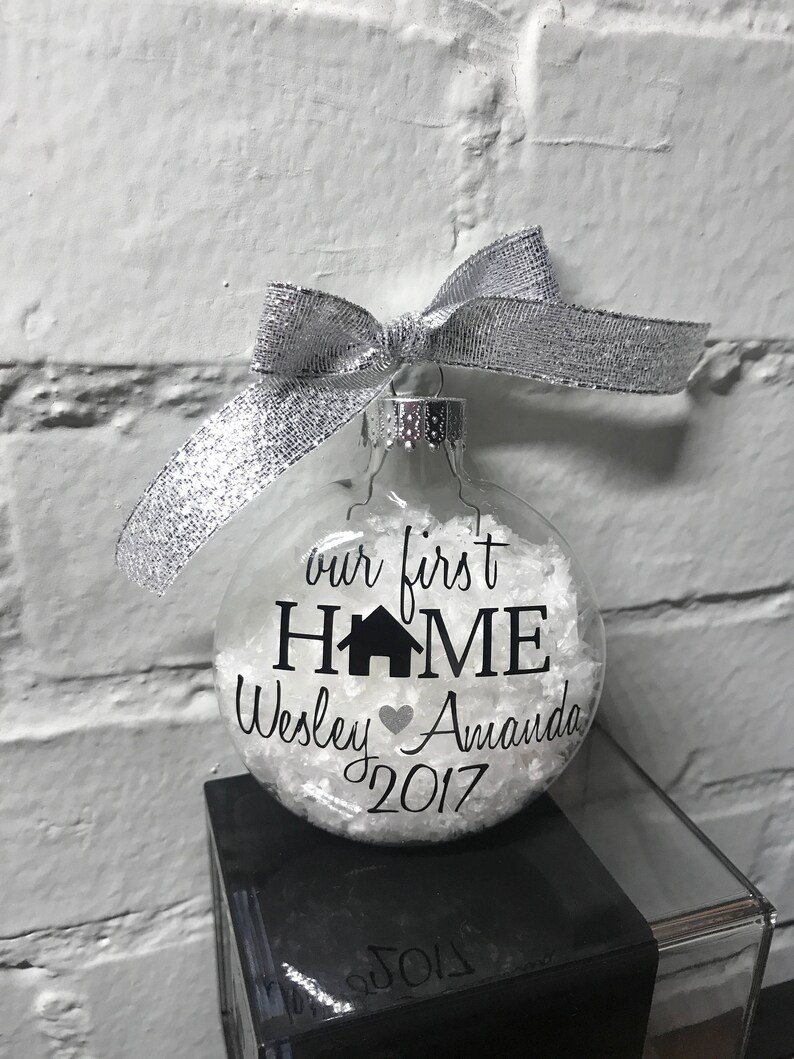 Our First Home Ornament Our First Christmas Glass Ornament Etsy Ireland