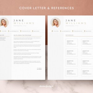 Resume Template for GOOGLE DOCS | Resume Template + Cover Letter + References | Resume Template | CV Templates| Clean Modern Resume Template