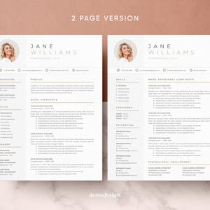 Resume Template for GOOGLE DOCS | Resume Template + Cover Letter + References | Resume Template | CV Templates| Clean Modern Resume Template