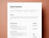 Modern Resume Template: Professional CV Design (Word .docx)