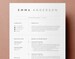 Clean Modern Resume Template 4 page | CV Template + Cover Letter + References for MS Word | Instant Digital Download | Resume Template Word 