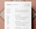 Modern, Clean One Page Resume Template | CV Template + Cover Letter + References for MS Word | Instant Digital Download | 'Karen' 