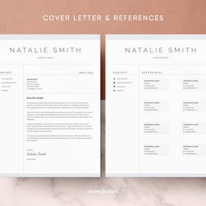 Resume Template, Resume Template Word, Modern Resume Template, Professional Resume, CV Template, Resume, Cover Letter, Clean Modern Resume
