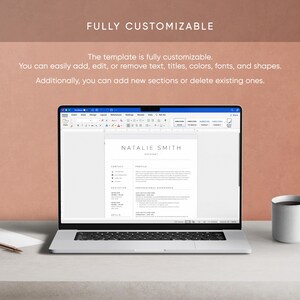 Resume Template, Resume Template Word, Modern Resume Template, Professional Resume, CV Template, Resume, Cover Letter, Clean Modern Resume