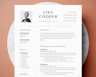 Professional Resume Template with Cover Letter (Microsoft Word, Pages)