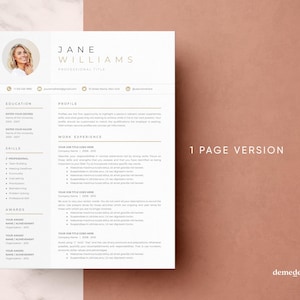 Resume Template for GOOGLE DOCS | Resume Template + Cover Letter + References | Resume Template | CV Templates| Clean Modern Resume Template
