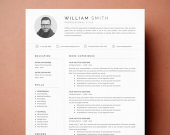 Professional Resume Template: Cover Letter & References (Google Docs, Word, Pages)