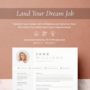 Resume Template for GOOGLE DOCS | Resume Template + Cover Letter + References | Resume Template | CV Templates| Clean Modern Resume Template