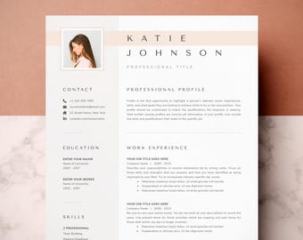Modèle de CV professionnel : lettre de motivation, références (Word et pages)