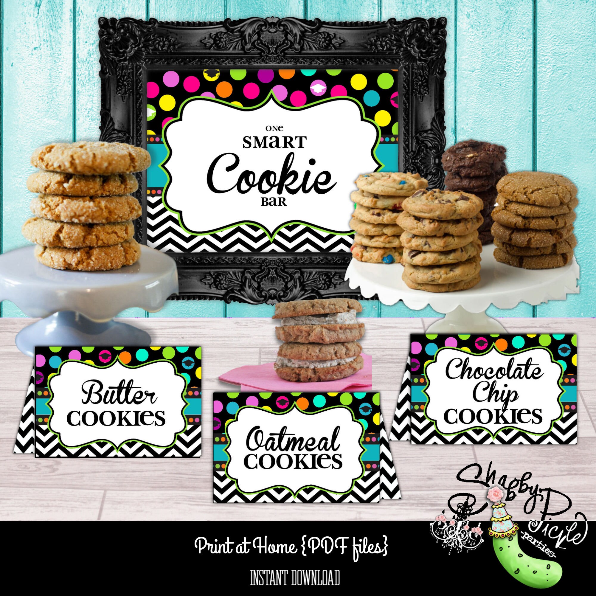 Rad Gradgraduation Cookie Buffetcookie Bar8 Cookie Etsy