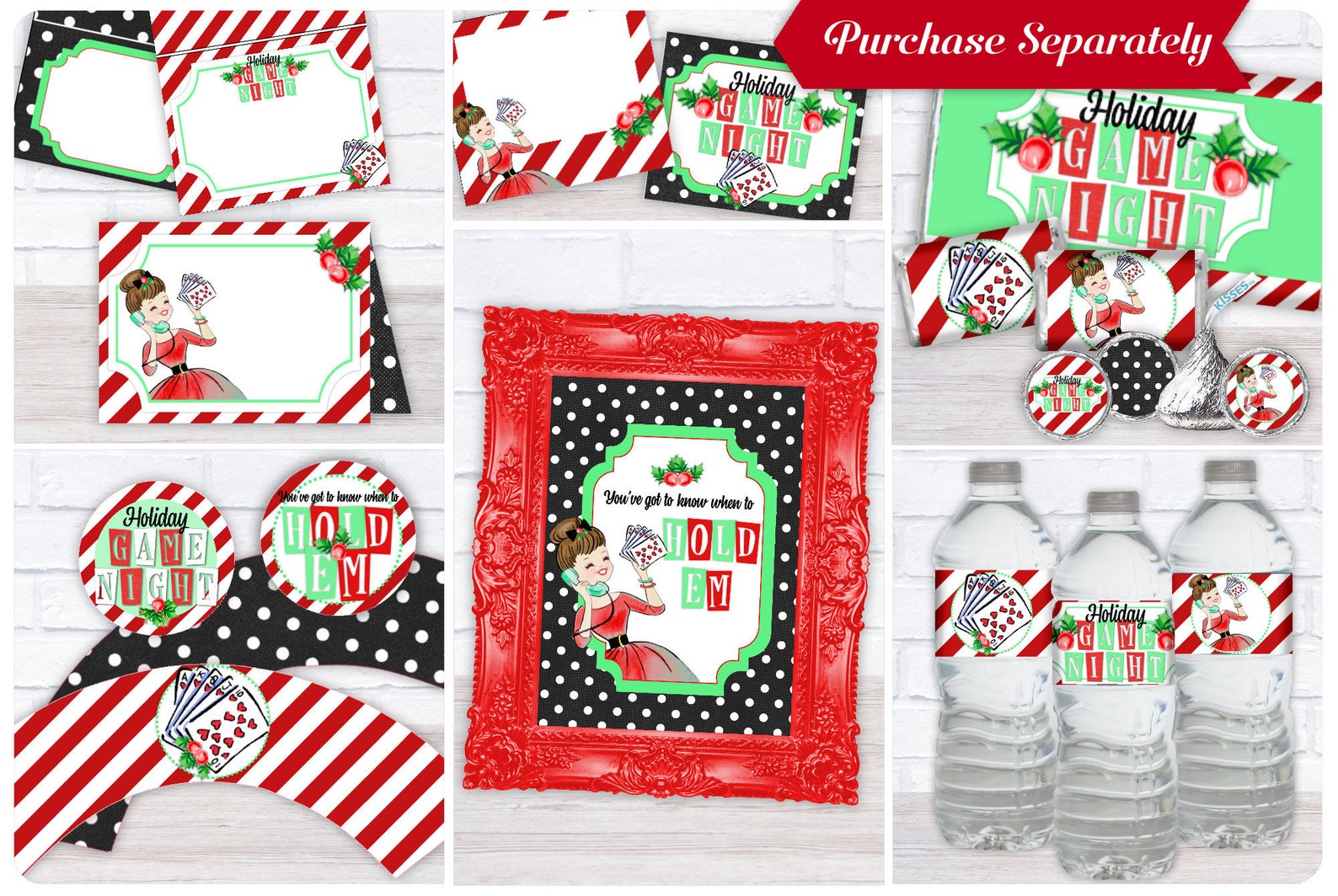 Holiday Game Nightchip Baghollyprintable Party Etsy