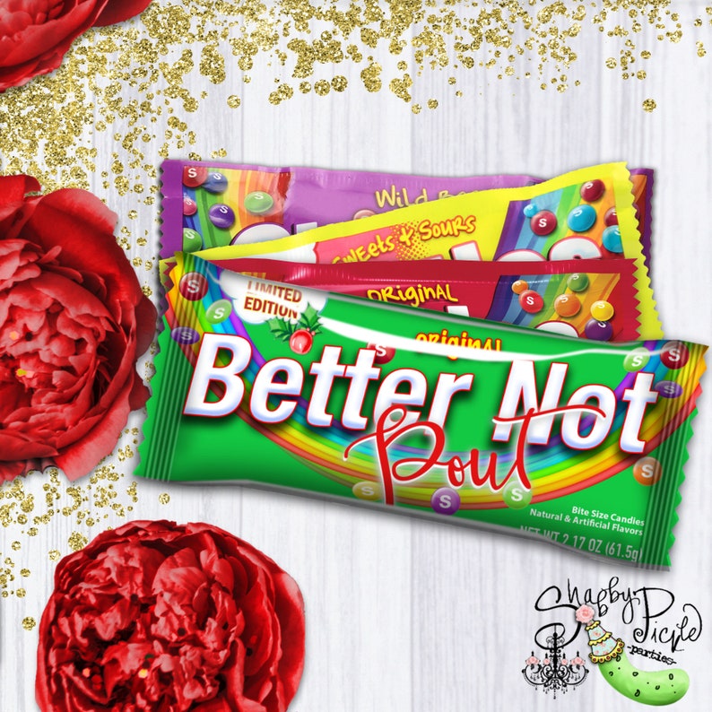 Download Better Not Pout-Skittles Candy Wrapper-Printable Party | Etsy