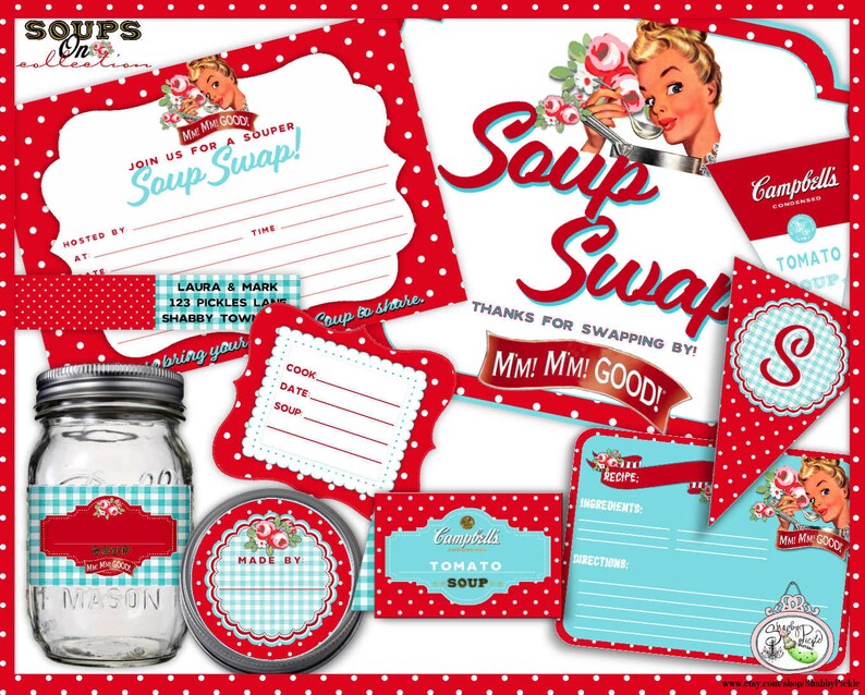 Soup Swap Mini Kit-party Printable-editable-soups On-soup | Etsy