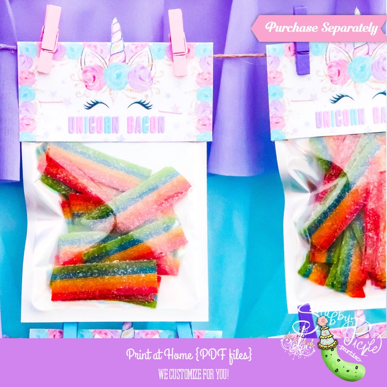 Download Unicorn Lashes-Airhead Candy Wrapper-Party Favor-Birthday ...