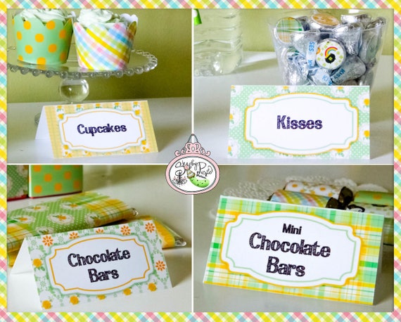 St Paddys Day Buffet Cards Tent Food Place Cards St Patricks Day