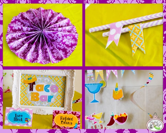 Margarita Monday Plain Full Party Printable Cinco De Mayo Taco