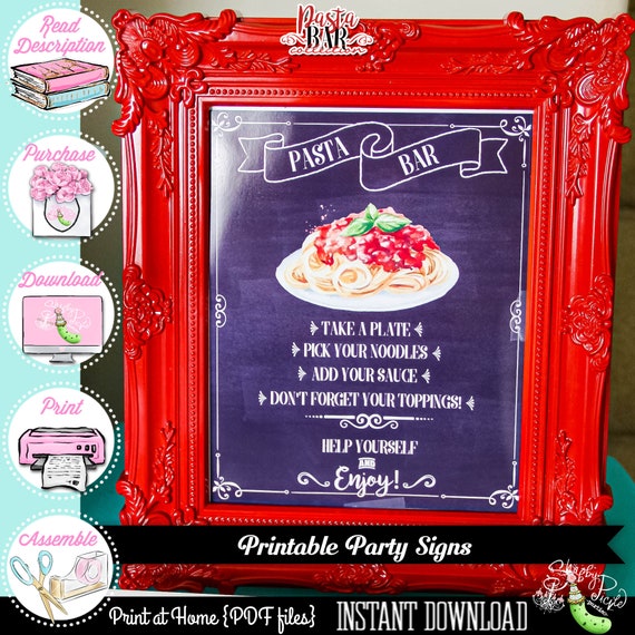 Pasta Bar Signs 5 Party Signs Pasta Bar Signs Party Printable Pasta pasta-bar-signs-5-party-signs-pasta-bar-signs-party-printable-pasta