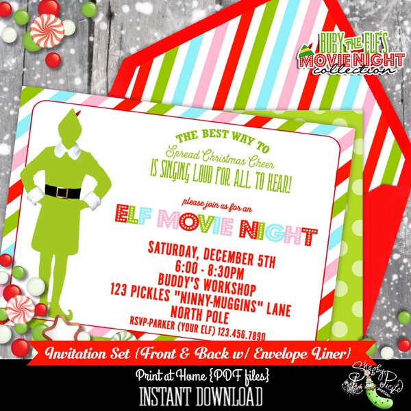 Elf Invitation - Etsy