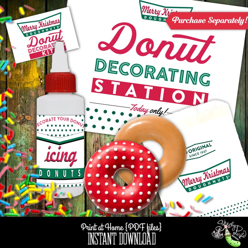 Krispy Kreme Kristmas InvitationYou EditEditable Etsy