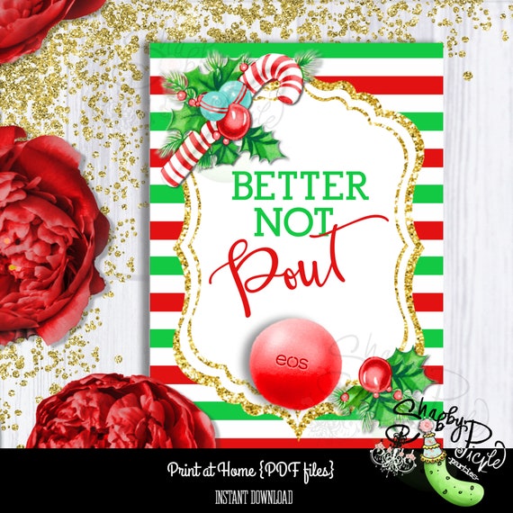 Better Not Pout Christmas Card 