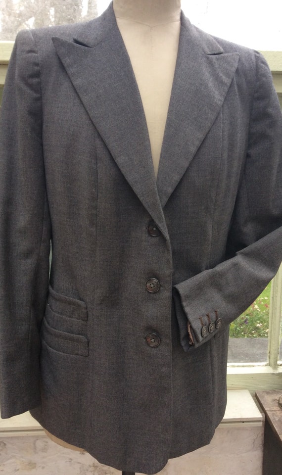 1940s grey wool jacket